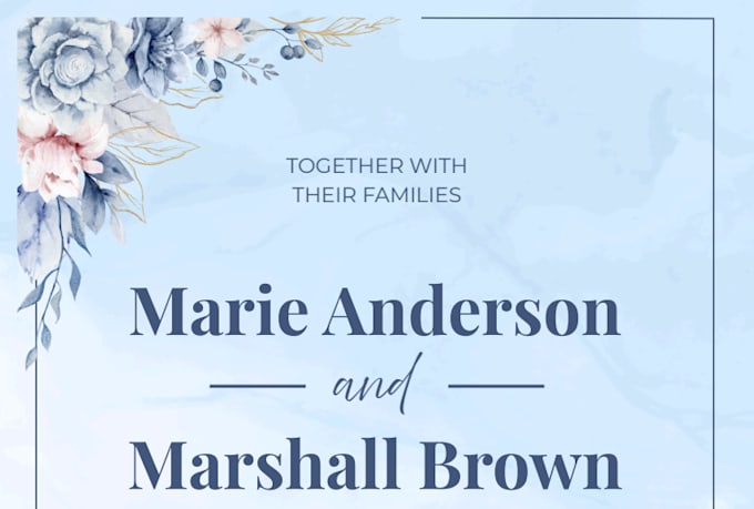 make a beautiful invitation to portray your event